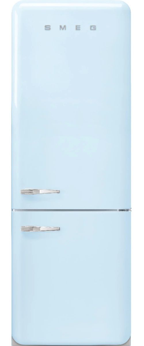 Smeg Retro Style 28 in. 18.0 Cu. Ft. Pastel Blue Bottom Freezer Refrigerator-0