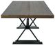 International Furniture Direct Town Brown/Gray Dining Table with Black Base-3