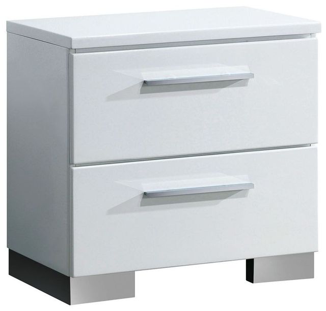 Furniture of America® Clementine Glossy White Nightstand-0