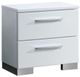 Furniture of America® Clementine Glossy White Nightstand-0