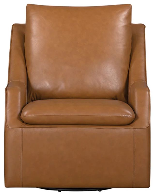 Parker House® Asher Steamboat Ecru Swivel Accent Chair-2
