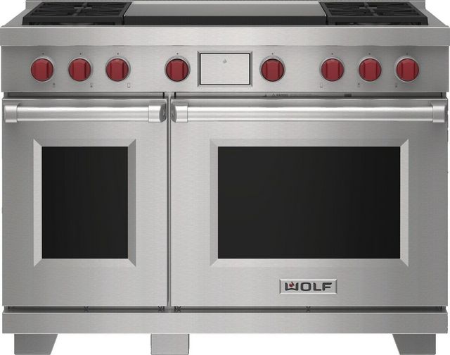 Wolf® 48" Stainless Steel Pro Style Dual Fuel Range-0