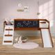 Donco Kids Art & Play Light Espresso Junior Twin Low Loft-1
