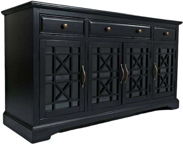 Jofran Inc. Craftsman Antique Black 60" Media Console-0