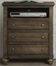 Elements International Chatham Gray Media Chest-0