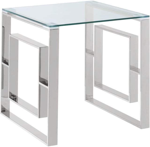 Worldwide Homefurnishings Inc. Eros Silver Accent Table-0