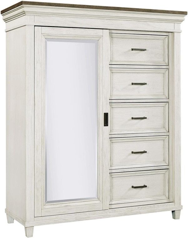 aspenhome® Caraway Aged Ivory Sliding Door Chest-0