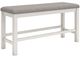 Signature Design by Ashley® Robbinsdale Antique White/Gray Upholstered Counter Bench-0