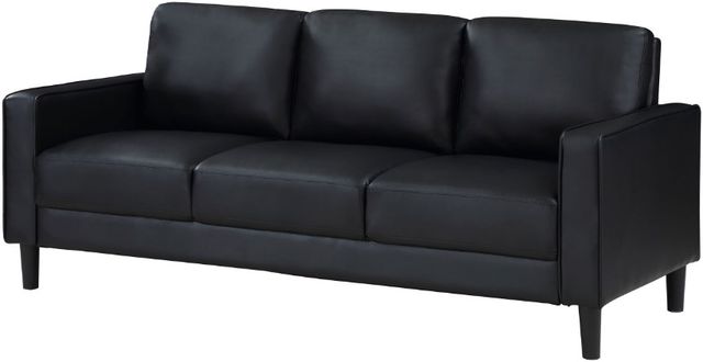 Coaster® Ruth Black Upholstered Track Arm Sofa-2