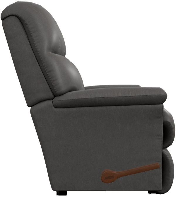 La-Z-Boy® Reed Gray Leather Manual Wall Recliner-3