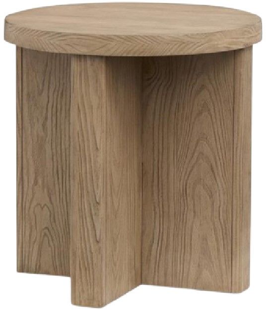 Magnussen Home® Hayden Golden Oat Round End Table-0