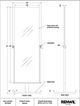 Renwil® Samira Matte Black Floor Mirror-5