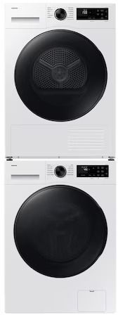Samsung 5000 Series White Front Load Washer & Electric Dryer Laundry Pair-1
