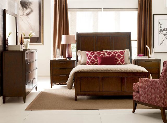 Kincaid® Elise Caris Appalachian Maple Queen Sleigh Bed-2