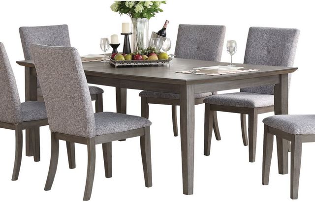 Mazin Furniture Felicity Light Gray Dining Table-1