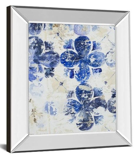 Classy Art Blue Quatrefoil l by Patricia Pinto Wall Art-1