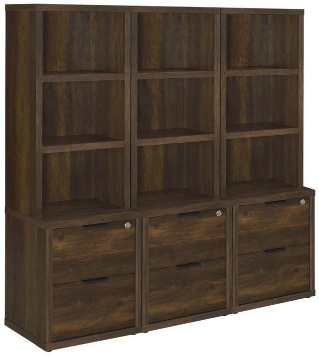 Coaster® Westpark 3-Piece Dark Pine Bookcase Set-0