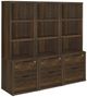 Coaster® Westpark 3-Piece Dark Pine Bookcase Set-0