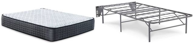 Sierra Sleep® by Ashley® Limited Edition 2-Piece Hybrid Firm and Better than a Boxspring Foundation Twin Mattress Set-0