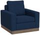 International Furniture Direct Georgia Navy Blue Arm Chair-0