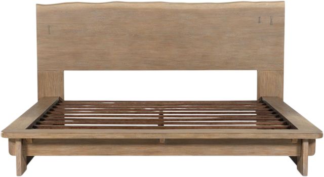 Coaster® Stillwater Weathered Oak California King Platform Panel Bed-3
