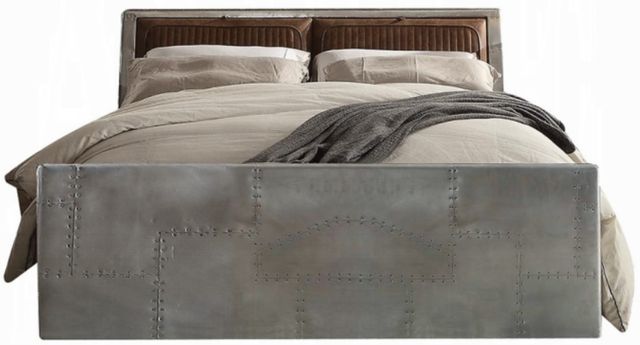 ACME Furniture Brancaster Brown Queen Upholstered Storage Panel Bed-0