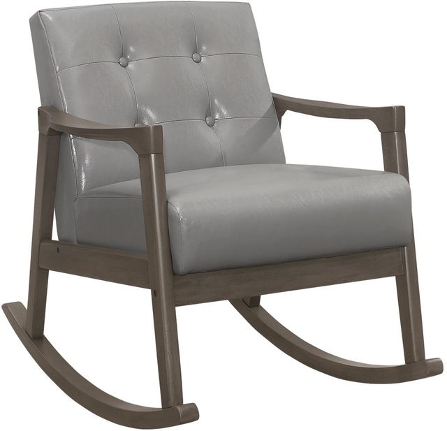 Mazin Furniture Auden Gray Upholstered Rocking Chair-0