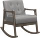 Mazin Furniture Auden Gray Upholstered Rocking Chair-0