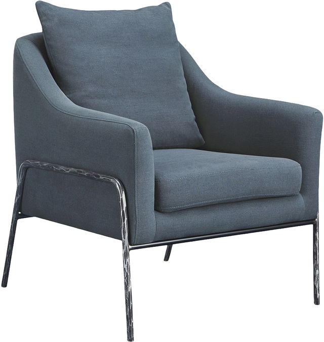 Moe's Home Collection Archer Slate Blue Accent Chair-0