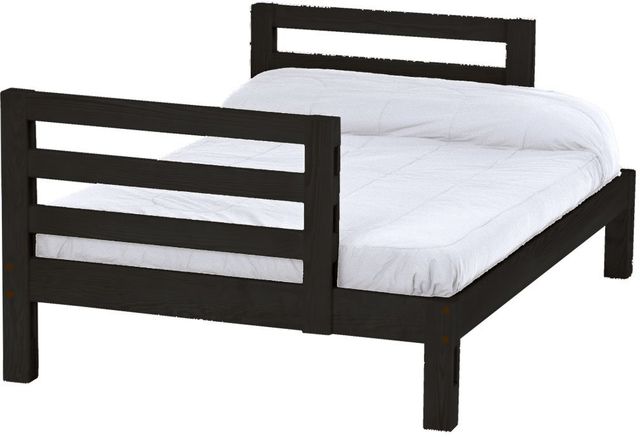 Crate Designs™ Furniture Espresso Full XL Ladder End Lower Cutaway Youth Bunk Bed-0