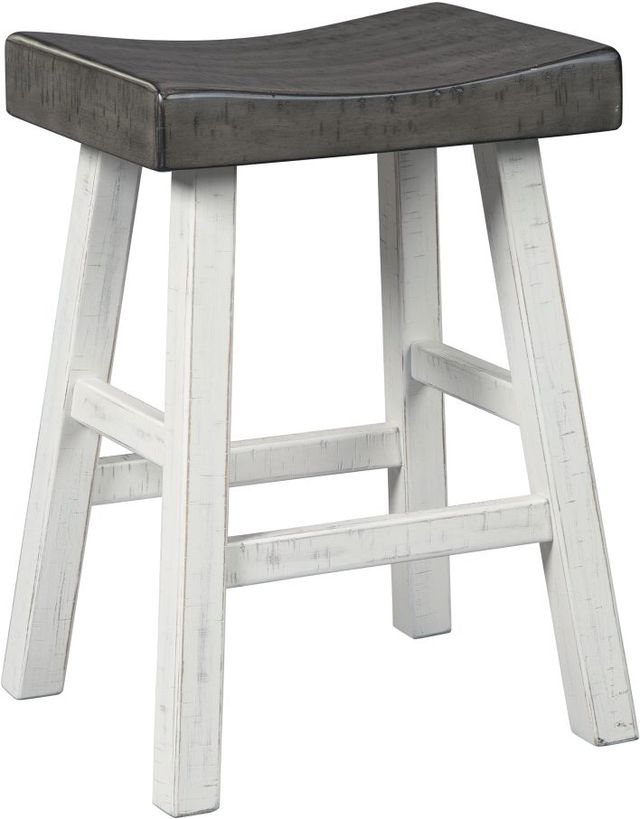 Signature Design by Ashley® Glosco Brown Gray/Antique White Counter Stool-0