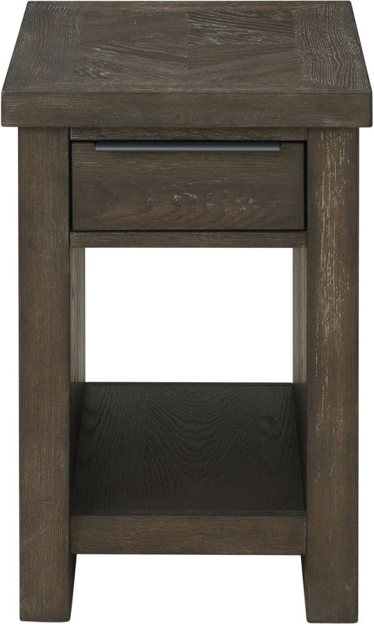 Intercon Hearst Reclaimed Chevron Chairside Table-1
