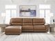 Signature Design by Ashley® Silverbrooke 3-Piece Caramel Left-Arm Facing Power Reclining Sectional and Chaise-2
