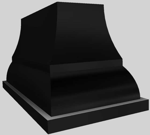 Vent-A-Hood® Designer Series 54" Black Island Range Hood-3
