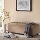 Olliix by Madison Park Sand Shandra Tufted Top Storage Bench-3