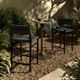 Four Hands Lomas Vintage Coal Wooden/Woven Outdoor Counter Stool-1