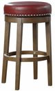 Homelegance® Westby Brown/Red Swivel Pub Height Stool-0