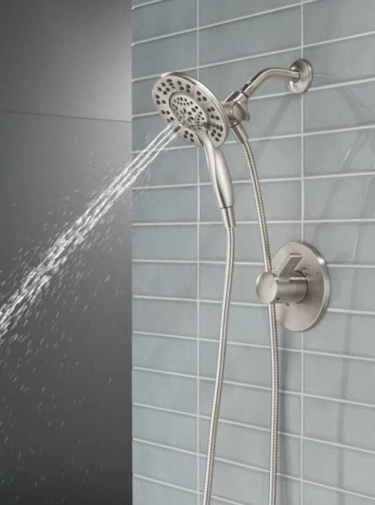 Delta Albion™ Monitor® 14 Series Spotshield Brushed Nickel Shower Trim with In2ition® Hand Shower-2