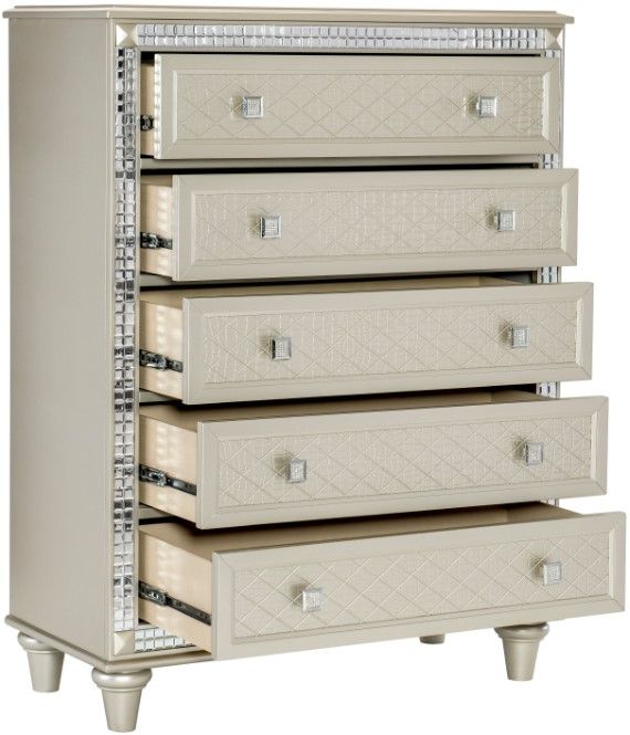 Mazin Furniture Juliette Champagne Chest-2
