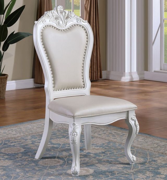 Furniture of America® Manzanita White Side Chair-1
