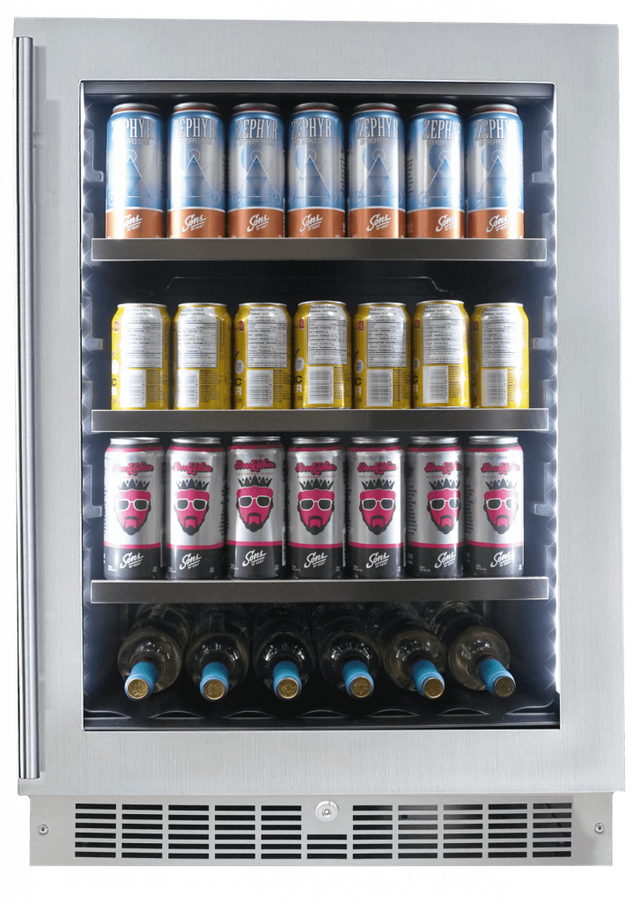 Silhouette® Professional™ Saxony 24" 5.6 Cu. Ft. Stainless Steel Beverage Center-1