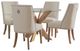 Powell® Auden 5-Piece Beige/Natural Dining Table Set-0