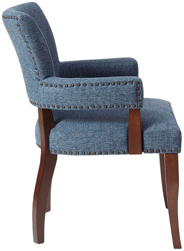 Olliix by Madison Park Blue Dawson Arm Dining Chair-2