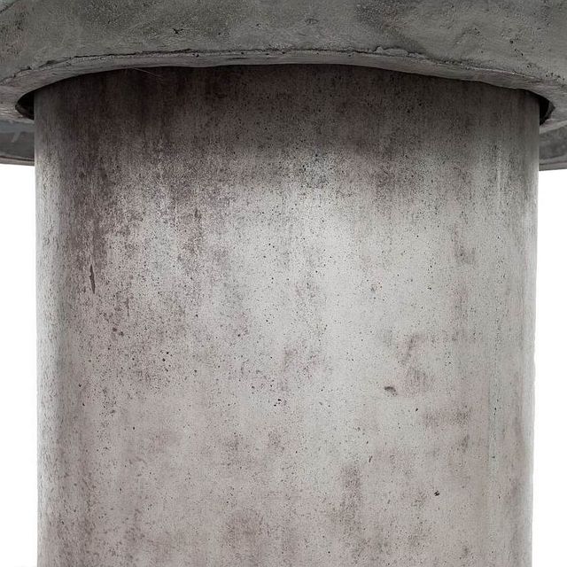 Moe's Home Collection Cassius Dark Grey Fiberstone Outdoor Round Dining Table-3