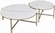 ACME Furniture Zaidee White Nesting Table with Champagne Base-4