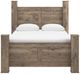 Signature Design by Ashley® Keithland Brown Queen Poster Bed-2