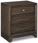 Signature Design by Ashley® Brueban 5-Piece Brown California King Storage Panel Bed Set-5