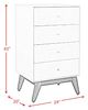 Elements International Sade Walnut 4-Drawer Chest-2