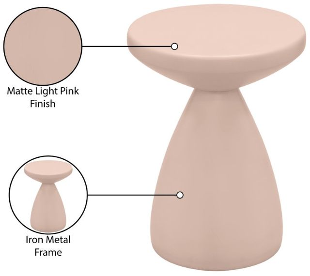 Meridian Furniture Anika Pink End Table-4