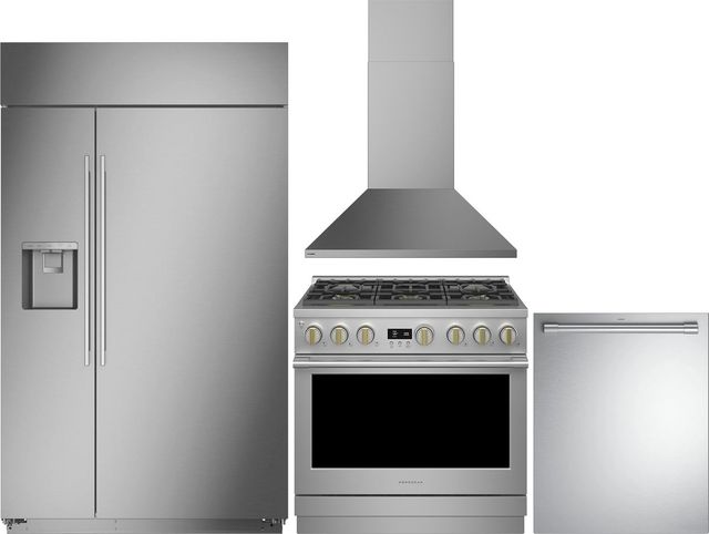 Monogram® 4 Piece Stainless Steel Dual Fuel Kitchen Package-0